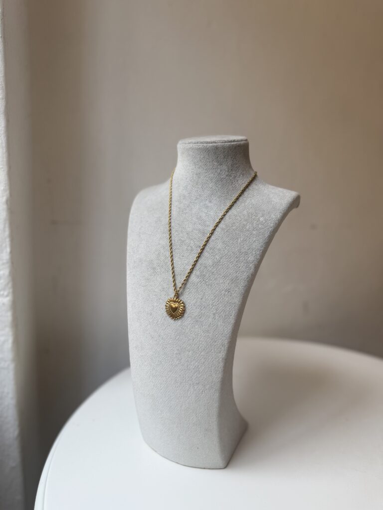 Gold kalpli Çelik Kolye