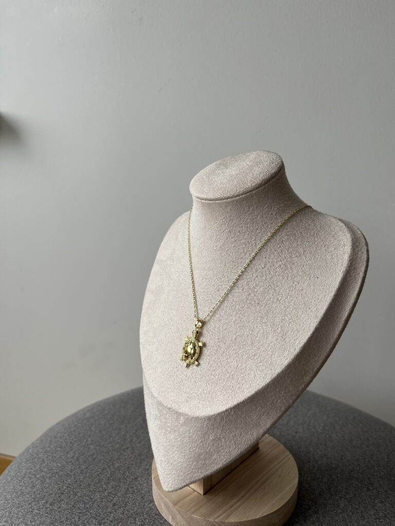 Gold Kaplumbağa Kolye
