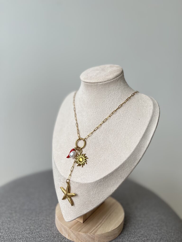 Charrmlı Gold Biber Kolye