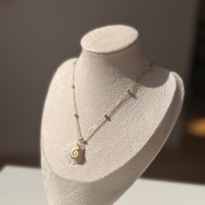 Gold Deniz Kabuğu Çelik Kolye